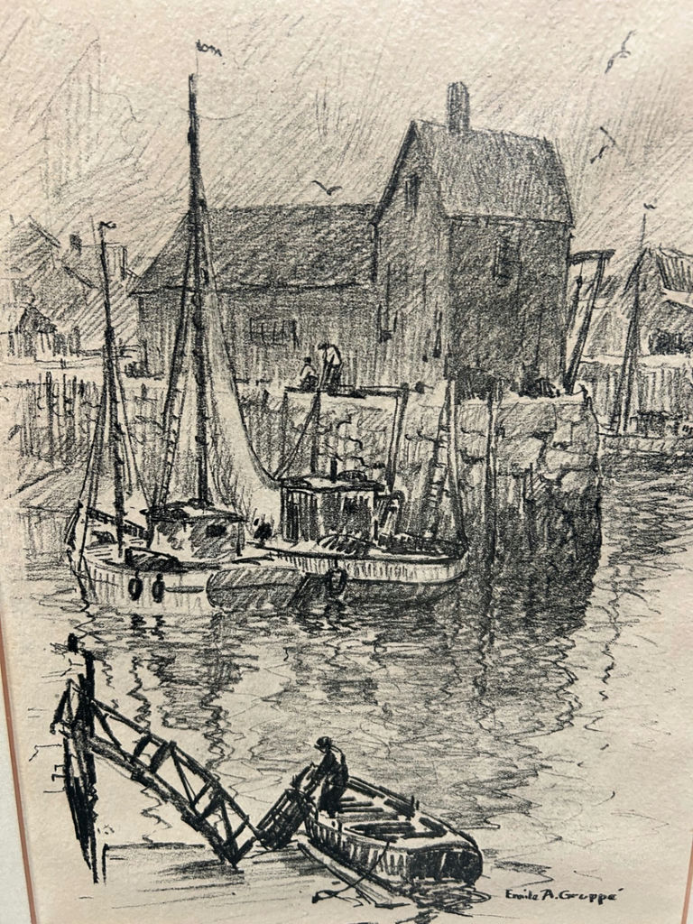 Emile A. Gruppe Charcoal Lithograph  - image 4 of 5