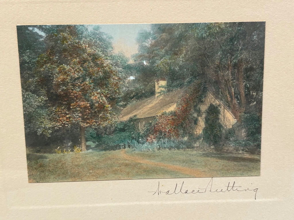 Vintage Wallace Nutting Tinted Photo Landscape Cottage - image 3 of 4