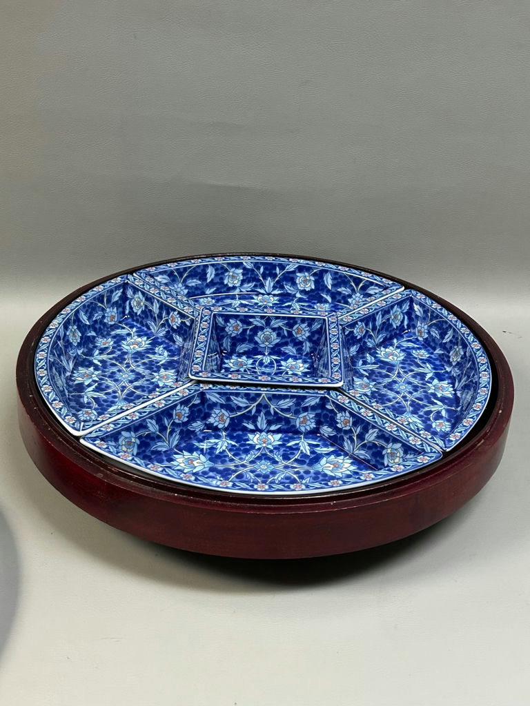 Lazy Susan with Serving Bowls  - image 3 of 6