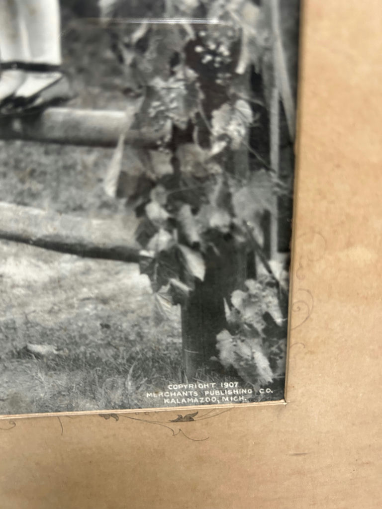 Vintage Photo Young Girl Patting a Horse - image 4 of 6