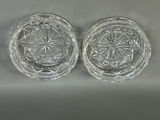 Vintage Solid Cut Crystal Glass Ashtrays - thumbnail 4 of 8