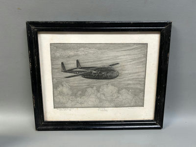 Signed Kent Hagerman Military Plane Special Edition Etching - Image 1 of 6