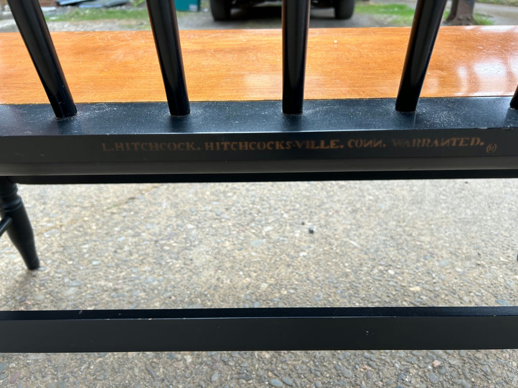 Hitchcock Stenciled Bench  - image 2 of 6