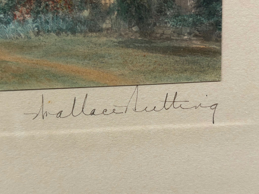 Vintage Wallace Nutting Tinted Photo Landscape Cottage - image 2 of 4