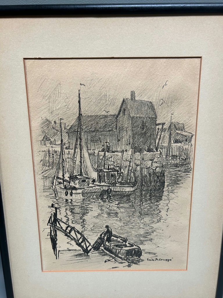 Emile A. Gruppe Charcoal Lithograph  - image 2 of 5