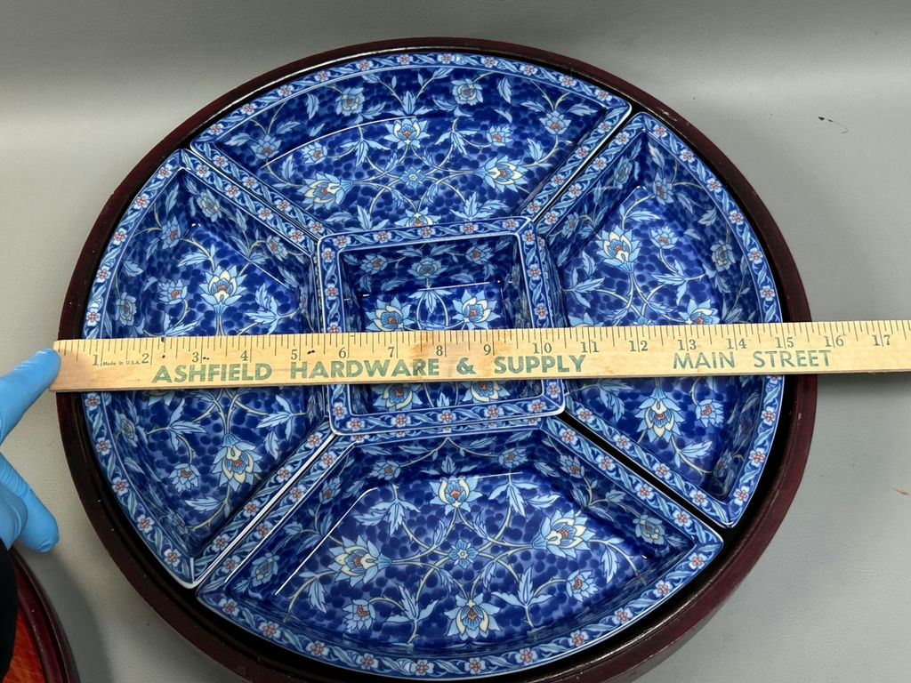 Lazy Susan with Serving Bowls  - image 5 of 6