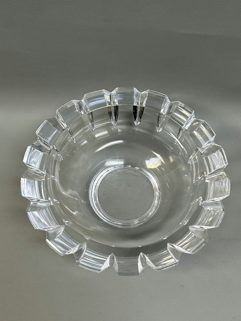 Signed Orreffors Large Crystal Bowl - image 2 of 6