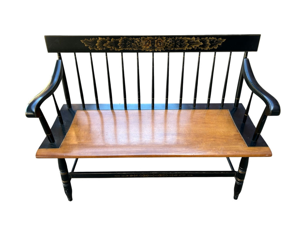 Hitchcock Stenciled Bench - image 1 of 6