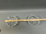Vintage Solid Cut Crystal Glass Ashtrays  - thumbnail 2 of 8