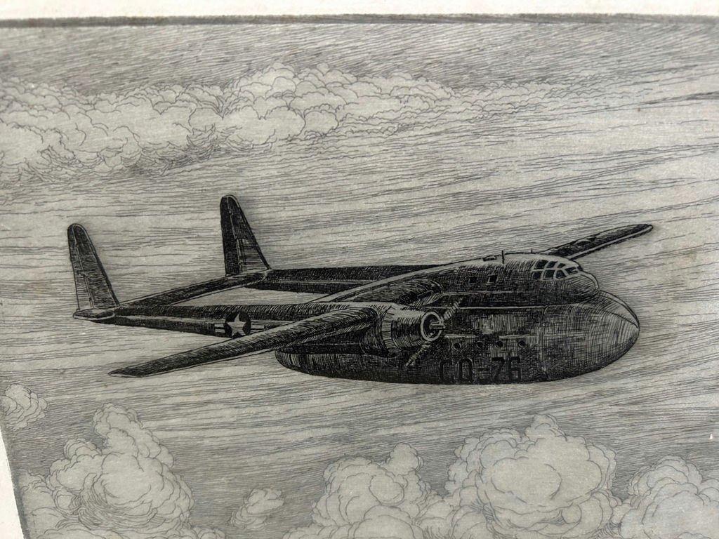 Signed Kent Hagerman Military Plane Special Edition Etching - image 5 of 6