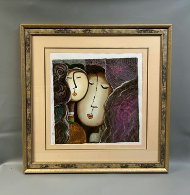 Signed Lee Loong Looi Modern Abstract Serigraph    - Image 1 of 7