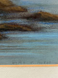 Signed Irma P. Morse Pastel Landscape River Drawing  - thumbnail 2 of 4