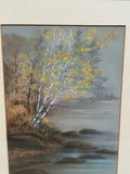 Signed Irma P. Morse Pastel Landscape River Drawing  - thumbnail 3 of 4