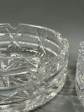Vintage Solid Cut Crystal Glass Ashtrays  - thumbnail 5 of 8
