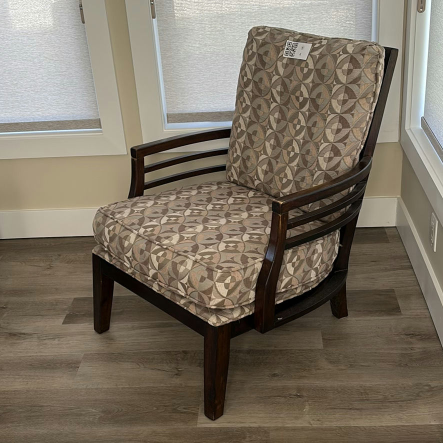 Upholstered Accent Chair with Wooden Frame - image 2 of 11