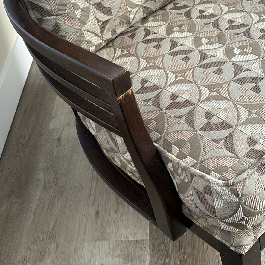 Upholstered Accent Chair with Wooden Frame - image 5 of 11