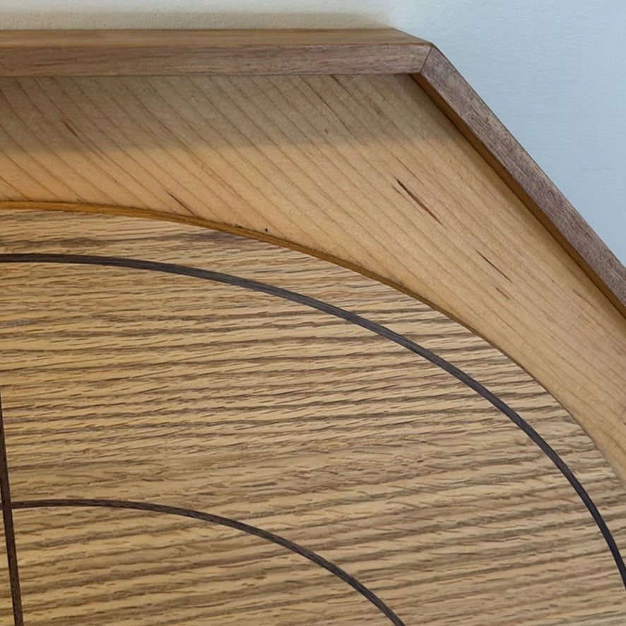 Handcrafted Wooden Crokinole Board Game Set - image 9 of 9