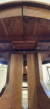 Round Quarter-Cut Oak Dining Table with Six Chairs - thumbnail 3 of 17