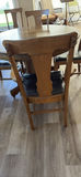 Round Quarter-Cut Oak Dining Table with Six Chairs - thumbnail 16 of 17