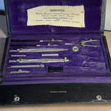 Vintage Measuring Tools, Magnifying Glass, Drafting Set, and Eagle Pencil Pointer - thumbnail 10 of 15