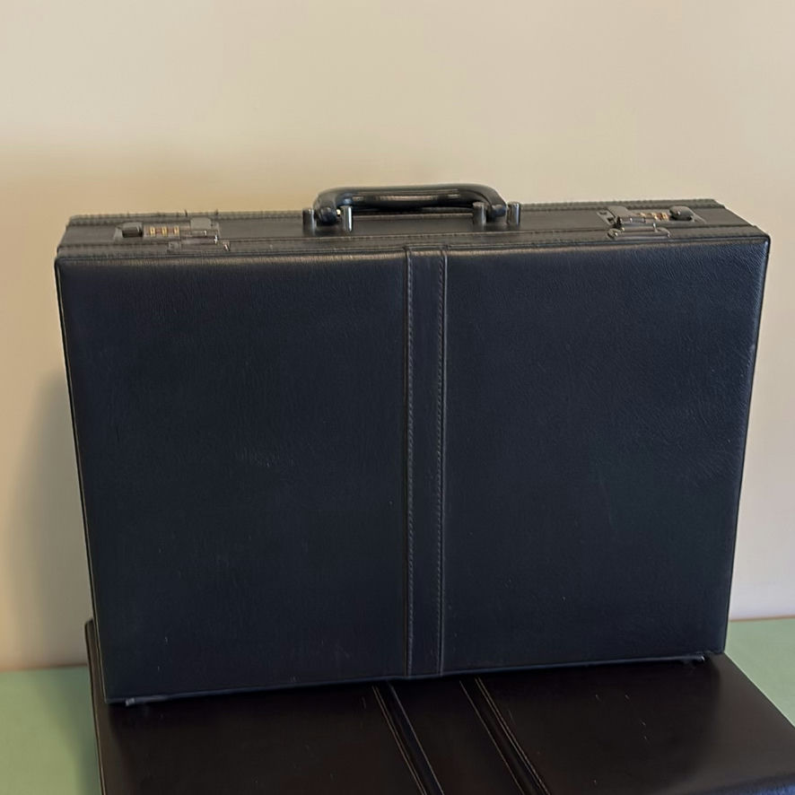 Two Black Combination Lock Briefcases - image 6 of 12