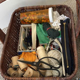 Sewing and Craft Supplies in Wicker Baskets - thumbnail 5 of 6