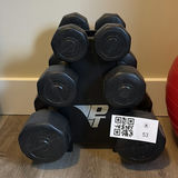 Vinyl Dumbbell Set with Rack and Bally Total Fitness Exercise Ball - thumbnail 3 of 8