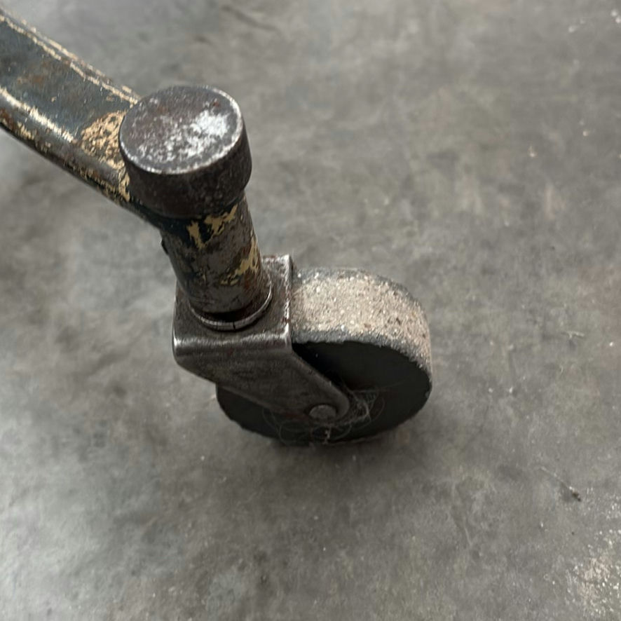 Vintage Industrial Rolling Stool - image 8 of 8