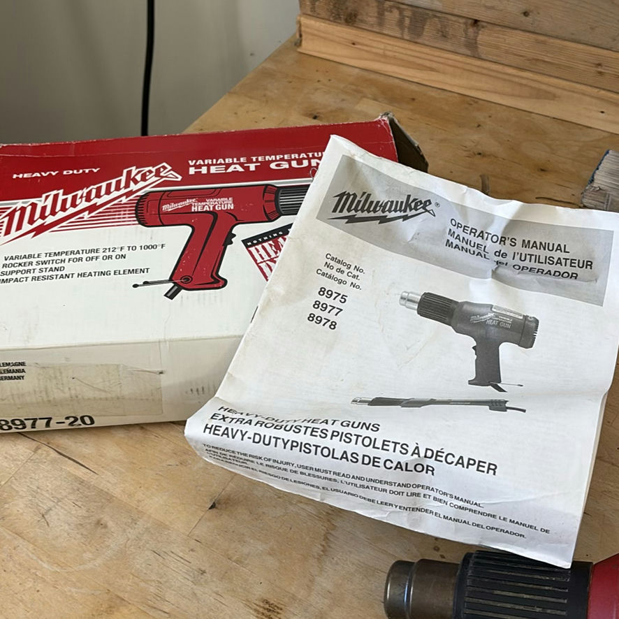 Milwaukee 8977-20 Variable Temperature Heat Gun with Box and Manual - image 5 of 5