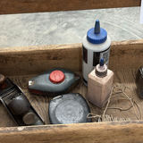 Wooden Tool Tote with Assorted Hand Tools - thumbnail 3 of 9