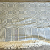 HANDWOVEN Blue and White Throw Blanket - thumbnail 6 of 8
