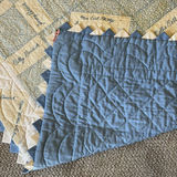 Blue and White Handmade Signature Quilt - thumbnail 10 of 12