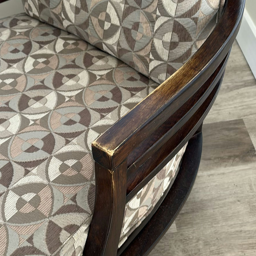 Upholstered Accent Chair with Wooden Frame - image 3 of 11