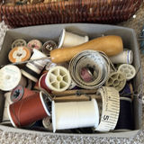 Sewing and Craft Supplies in Wicker Baskets - thumbnail 4 of 6