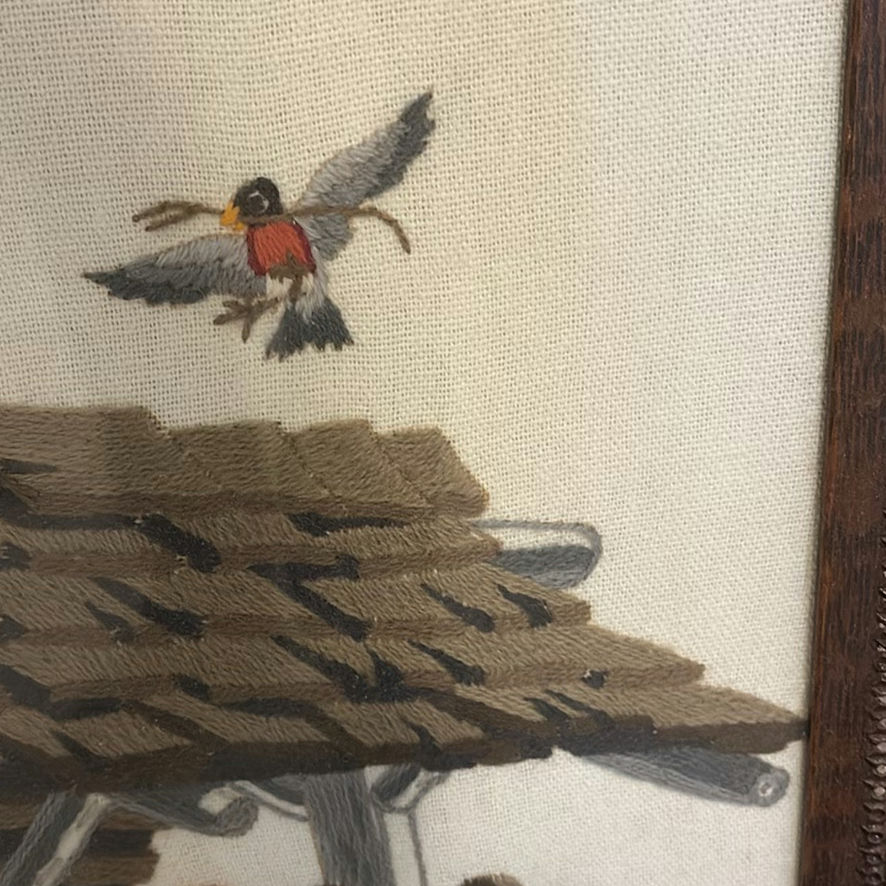 Three Framed Needlework Wall Art Pieces - image 7 of 14