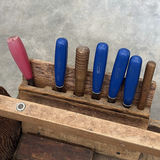 Wooden Tool Tote with Assorted Hand Tools - thumbnail 6 of 9