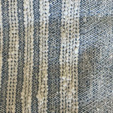 HANDWOVEN Blue and White Throw Blanket - thumbnail 4 of 8