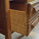 Antique Desk with Drawers and Pull-Out Side Shelves - thumbnail 13 of 16