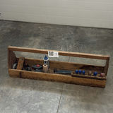 Wooden Tool Tote with Assorted Hand Tools - thumbnail 8 of 9