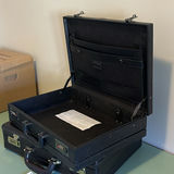 Two Black Combination Lock Briefcases - thumbnail 5 of 12