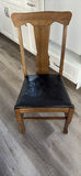 Round Quarter-Cut Oak Dining Table with Six Chairs - thumbnail 12 of 17