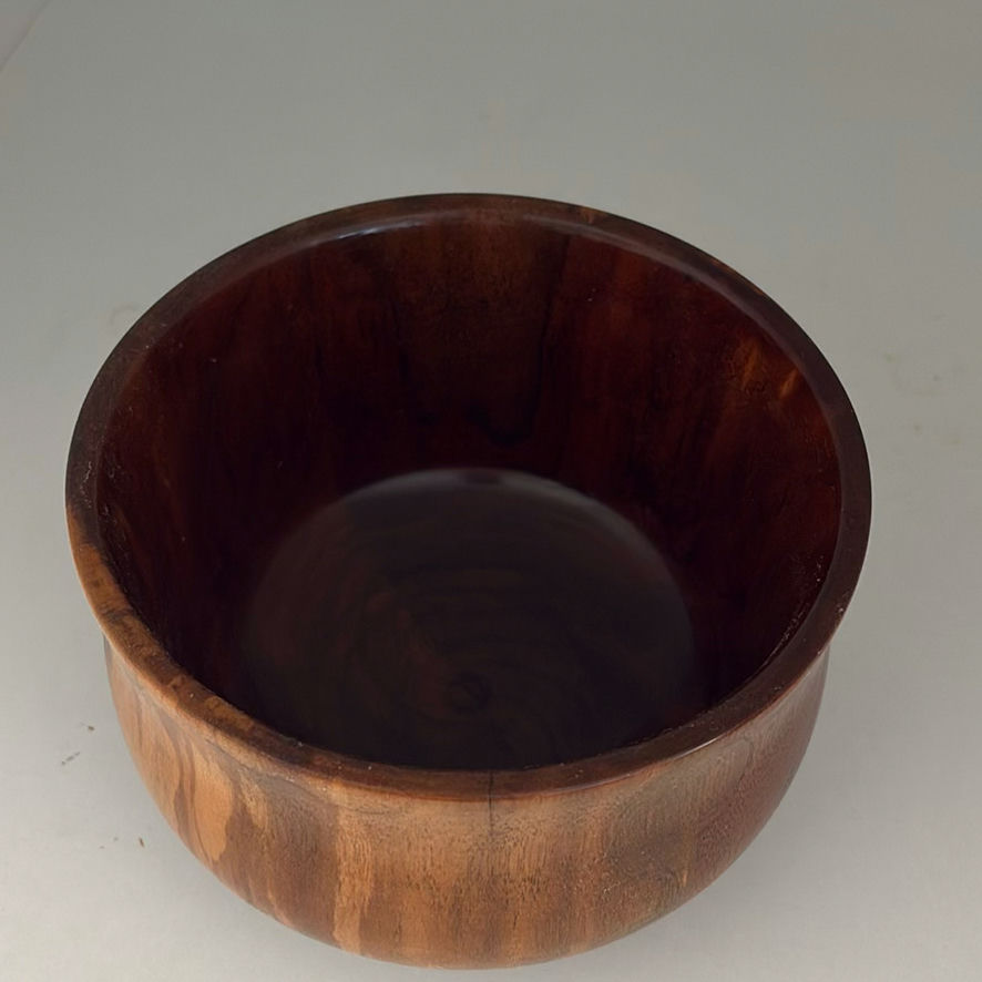 Wooden Bowls and Leaf-Shaped Dish - image 8 of 10