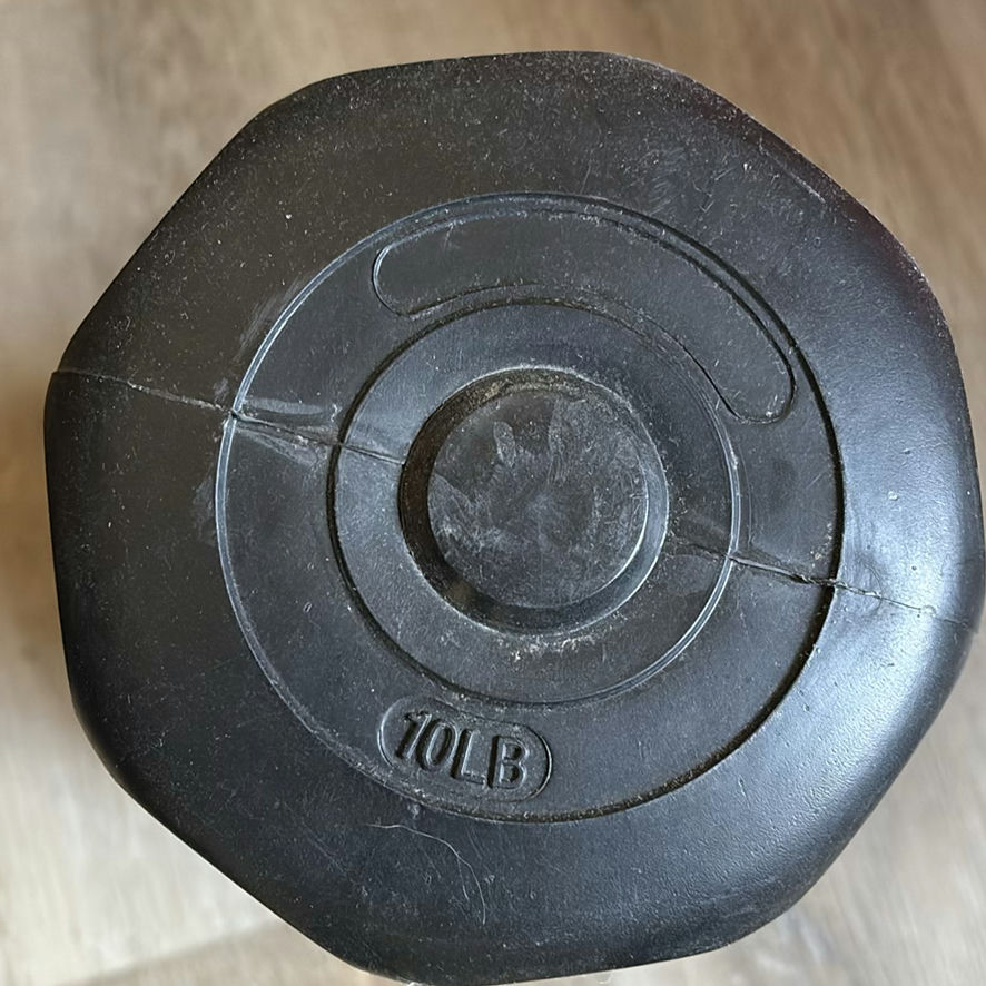 Vinyl Dumbbell Set with Rack and Bally Total Fitness Exercise Ball - image 6 of 8