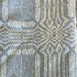 HANDWOVEN Blue and White Throw Blanket - thumbnail 3 of 8