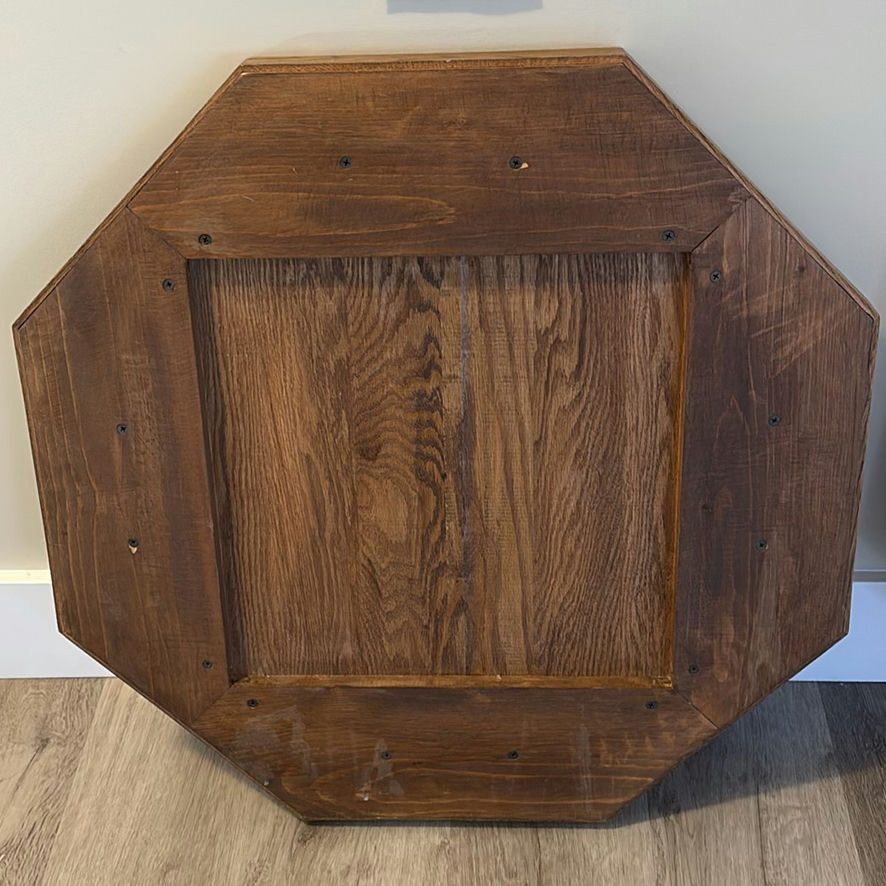 Handcrafted Wooden Crokinole Game Board with Discs and Storage Bag - image 4 of 8