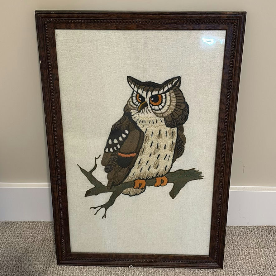Three Framed Needlework Wall Art Pieces - image 3 of 14