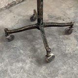 Vintage Industrial Rolling Stool - thumbnail 3 of 8