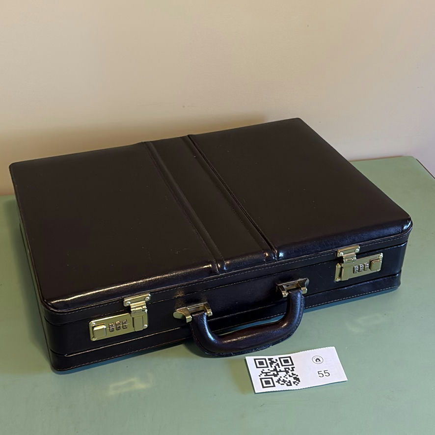 Two Black Combination Lock Briefcases - image 7 of 12