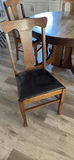 Round Quarter-Cut Oak Dining Table with Six Chairs - thumbnail 10 of 17