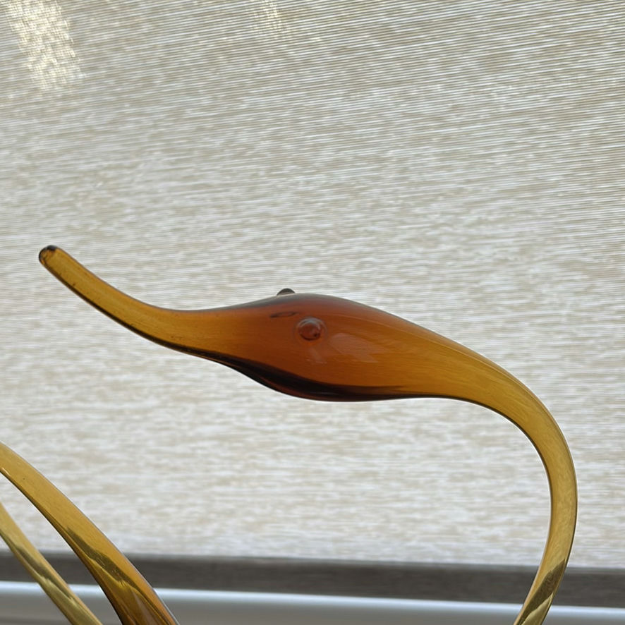 Pair of Handblown Swan Bottle Sculptures - image 3 of 10